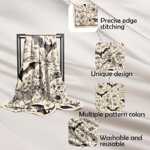 Scarf Silk Feeling Square Satin Head Hair Wrap 27.5 Inches Trendy Aesthetic Cute Decoration for Women Girls3