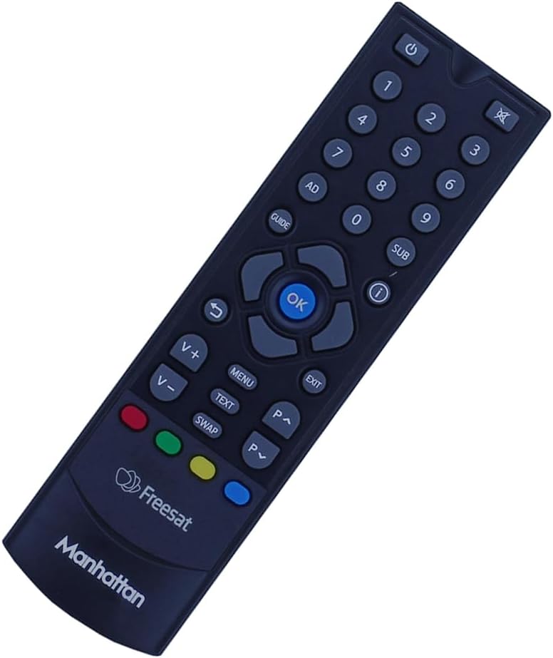 Replacement Remote Control Compatible with Manhattan T1, SX Freesat HD - Enhanced TV Control Solution