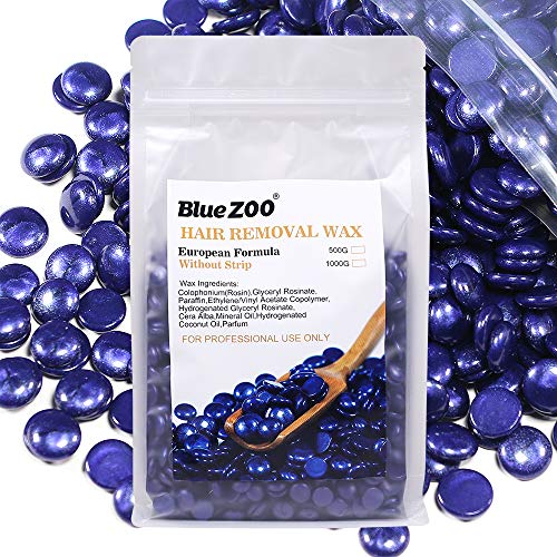 500g/17.63 oz.Hard Wax Beans,for Painless Hair Removal Waxing Kit, At Home Wax Beads for Eyebrow, Facial, Legs, Arms, Bikini, Waxing Beads for Hair Removal (lavender, 1.1lb)