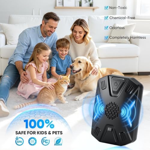 Image of 2026 Upgraded Ultrasonic Pest Repeller Indoor,3 Modes Mouse Traps Repellent,Electronic Pest Control Roach, Mouse, Bugs, Mice, Spider, Mosquito,Ant,Insect, Rodent Repellent Ultrasonic Plug in,6 Pack