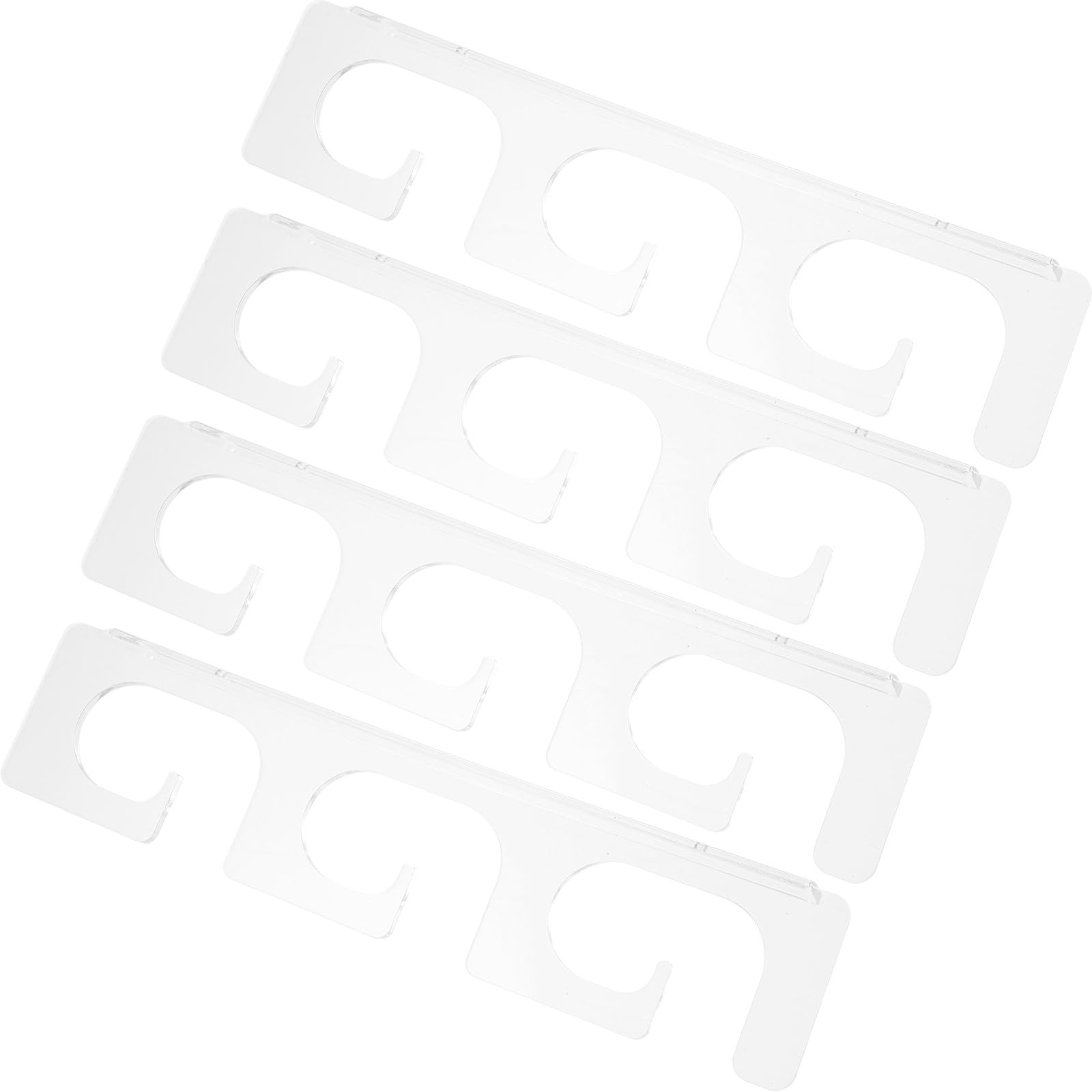 Gatuida 2 paia Supporto per Canne Parete e Soffitto Trasparenti Portacanne Surfcasting con Slot per Canne Organizer Robusto e per Garage e Esterni