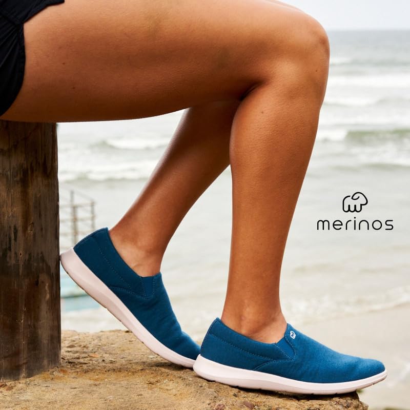 Merinos Women's Slip On Black/White3