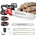 16" Electric Chainsaw, 1800W Brushless Cordless Chainsaw, 21V Powerful Battery Chainsaws with 2 Rechargeable Batteries, 2 Chains & Chain and Guide Bar, 21,000 RPM Handheld Chain saws for Wood Cutting