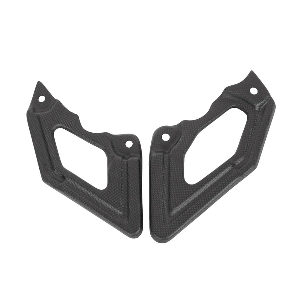 Piastre per tallone anteriori moto, pedane di protezione in fibra carbonio per Ducati 1100 796(Gloss)