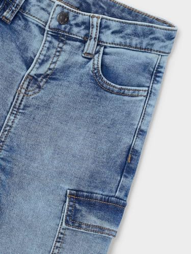 Pantalón soft denim cargo para niño ideal para días de juego y parque 4