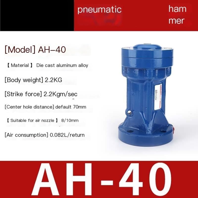 Pneumatic Vibrating Hammer Carbon Steel Aluminum Alloy Air Hammer AH-30-40-60-80(AH-40+Base)