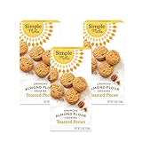 Simple Mills Almond Flour Toasted Pecan Cookies, Gluten Free and Delicious Crunchy Cookies, Organic Coconut Oil, Good for Snacks, Made with whole foods, 3 Count (Packaging May Vary)