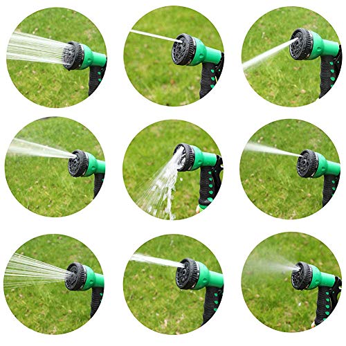 BAKAJI Avvolgitubo da Giardino Tubo Acqua con Blocco Automatico Fissaggio a Parete Tubo in PVC Staffa a Muro Orientabile Ruotabile a 180° (30 Metri) - 8