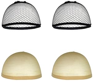 Balinco 4x Siatki na Włosy Beżowo-Czarne