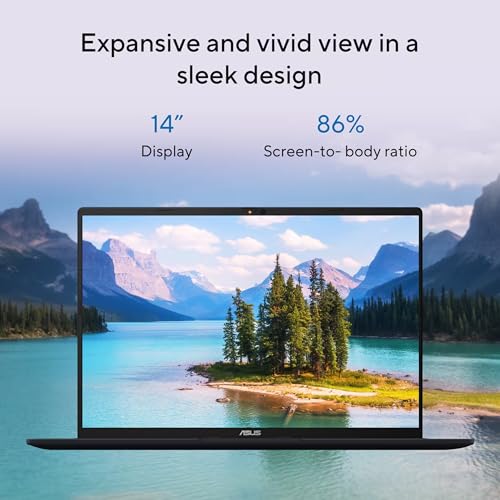 Image of ASUS Vivobook 14, Snapdragon X, 14 Inch, 16GB RAM, Quiet Blue, 512GB SSD, Windows 11 Home, Copilot+ PC, Qualcomm Adreno