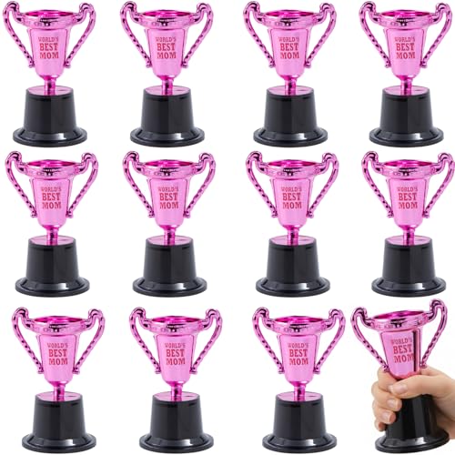 Fun Express Pink World’s Best Mom Trophies - 12 Pc.