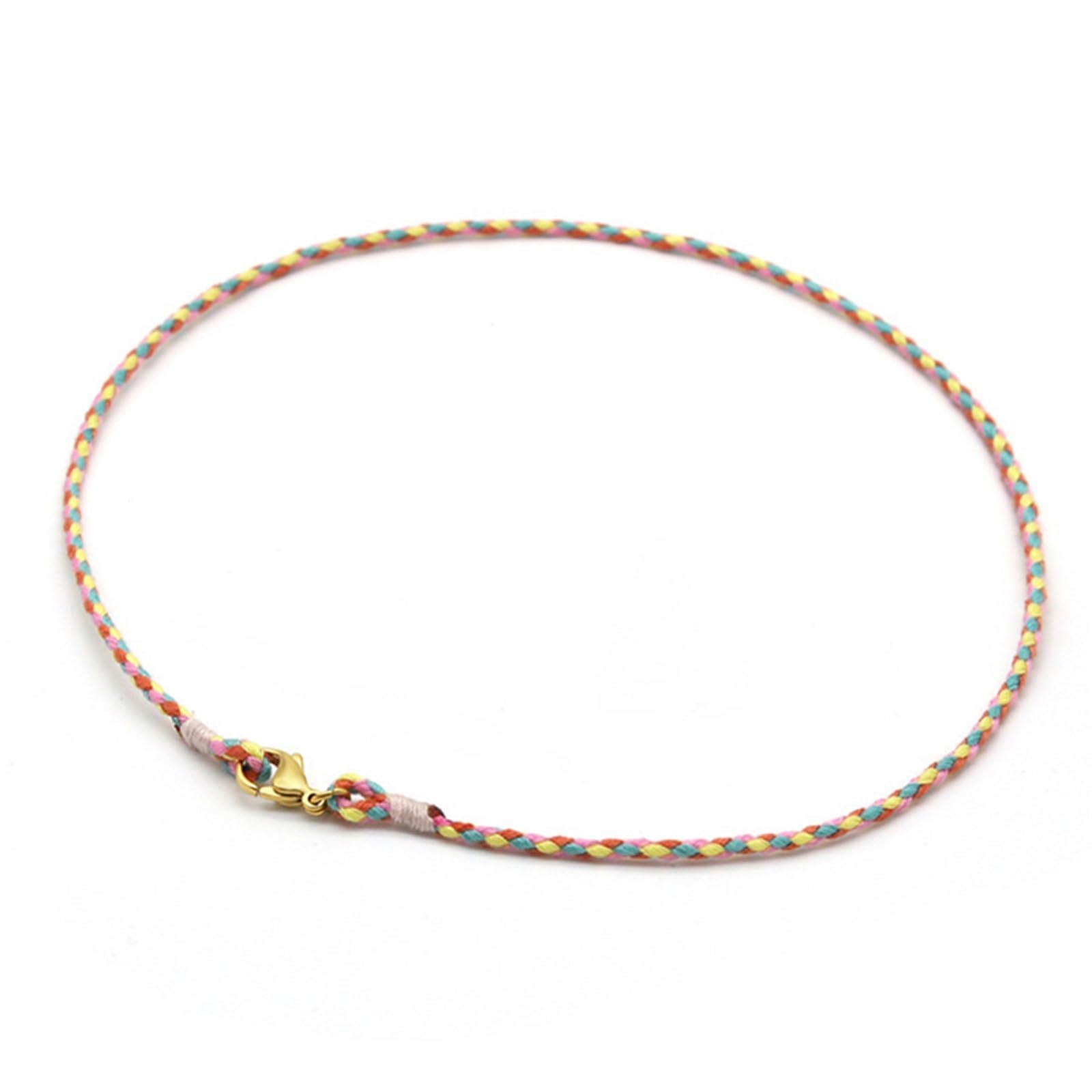 Necklace Cord Cotton Braided Rope Necklace with Clasp