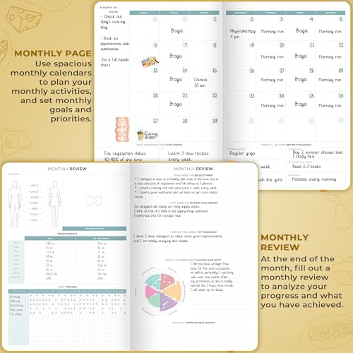Clever Fox Food Journal Pro - Planner Dietetico E Benessere Per Donne E Uomini - Diario Di Perdita Di Peso Con Conta Calorie - Registro Alimentar - 5