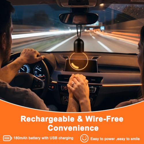Image of STHIRA Retro Bulb LED Car Ornament Touch Switch Acrylic Pendant