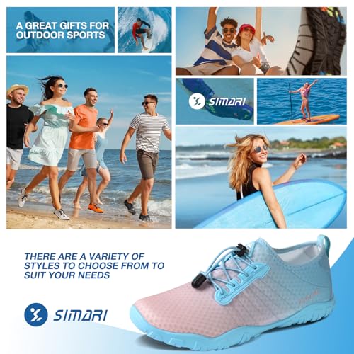 SIMARI Water Shoes for Women Men - Barefoot Quick-Dry Aqua Socks | Lightweight Swim Shoes for Surfing, Swimming, Beach Sports, Kayaking, Diving | Non-Slip Design by SIMARI - Used condition - Image 6