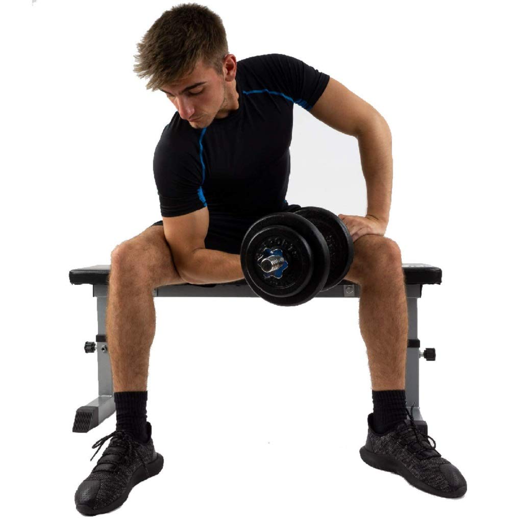 ScSPORTS® Dischi Pesi - Set da 2/4/5/10/15/20 kg, Ghisa, Ø 30/31mm, Nero - Weight Plates, Piastre, Bilanciere, Manubri, Palestra da Casa, Fitness, Allenamento