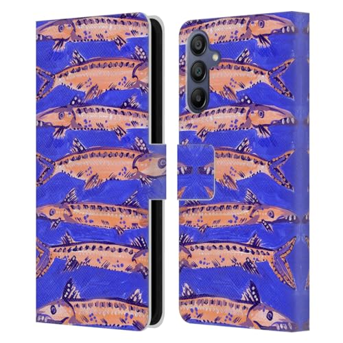 Funda libro Samsung A15 con tarjetero carcasa Cat Coquillette Barracuda Azul