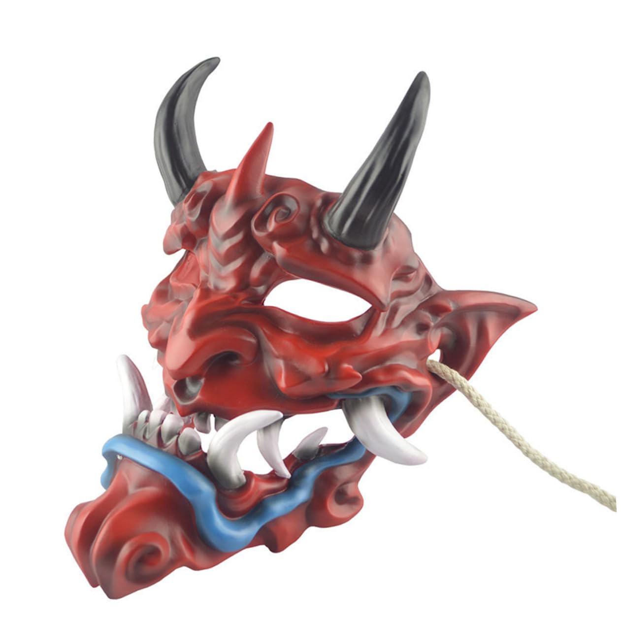ibasenice 1pezzi Maschera Da Diavolo Per Halloween Articoli Per Feste Maschera Da Cosplay in Plastica Resistente Adatta Tutti Per Decorazioni Murali Feste Horror e Carnevale
