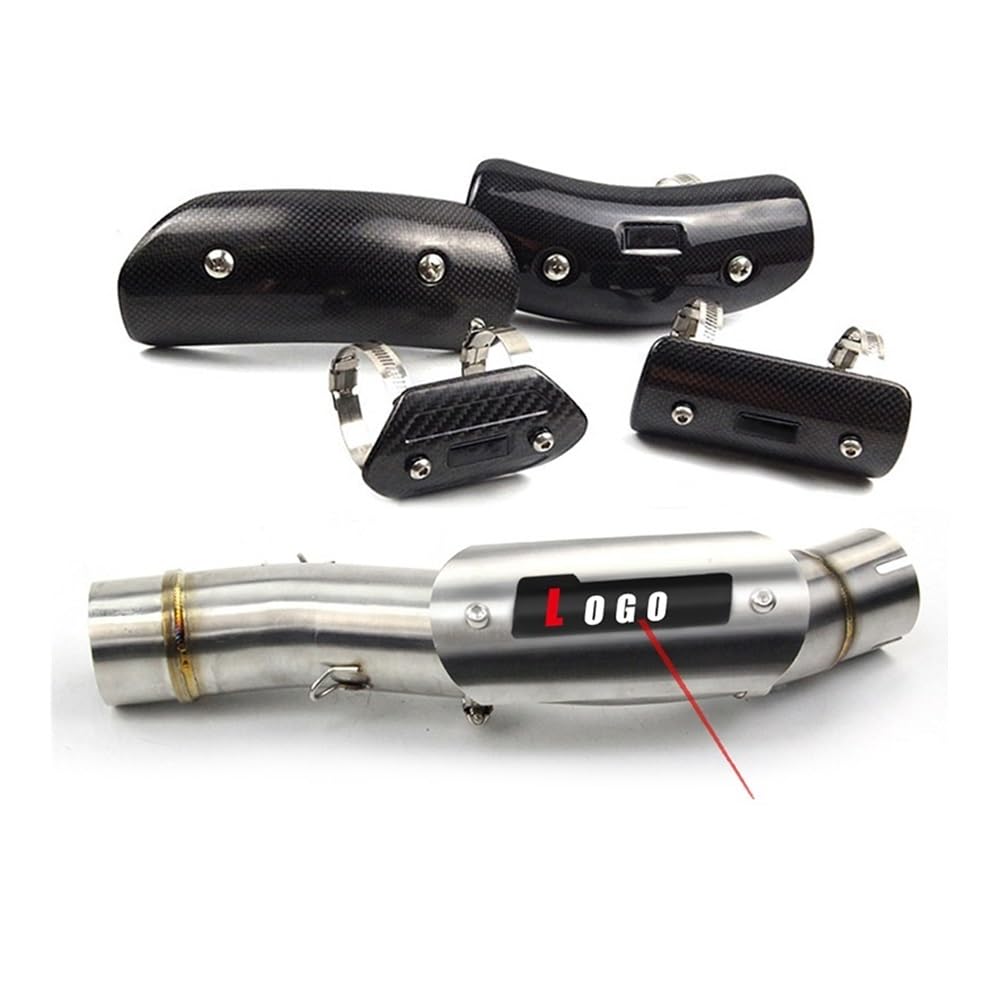 Protector Cubierta Protección Térmica Carbono Escape Motocicleta Protector para S&uzuki Sv650 Gsf 600 Bandit Katana 750 Gs500 Sj410 Gsxr 750 Escape Cubierta