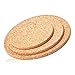 Produktbild søstre & brødre Topfuntersetzer Kork 100% natürlich | Ökologische Korkuntersetzer - Made IN Europe | Untersetzer Rund 3er-Set 1x14cm + 1x18cm + 1x22cm Durchmesser
