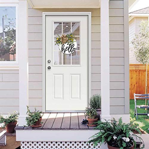 Welcome Sign For Front Door Wooden Hanging Sign Daisy And Lavender Spring And Summer Wreath For Front Porch Outdoor Restaurant Home Decoration #TOP5