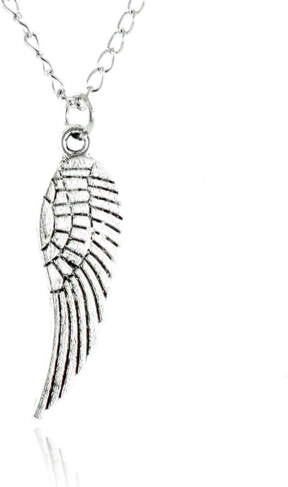 iLoveFashionAccessories Silver Single Angel Wing Necklace