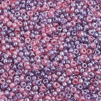 Czech Glass Seed Beads 10/0 (2.3mm Diameter) Mix Lilac Luster DIY Jewelry Making Beads - 500g Bulk Bag by Preciosa (Jablonex)