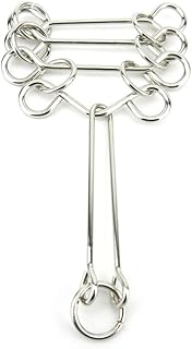 1x Wisdom Logic Mind Intelligence Brainteaser Development Brain Puzzle Toys Disentanglement Game WT409 4 Stackings Metal Ring