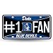 NCAA Duke Blue Devils #1 Fan Metal Auto Tag