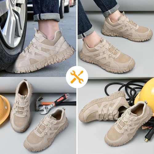 Image of Steel Toe Shoes for Women Men - Lightweight Slip Resistant Safety Work Shoe with Impact & Puncture Resistance for Protection