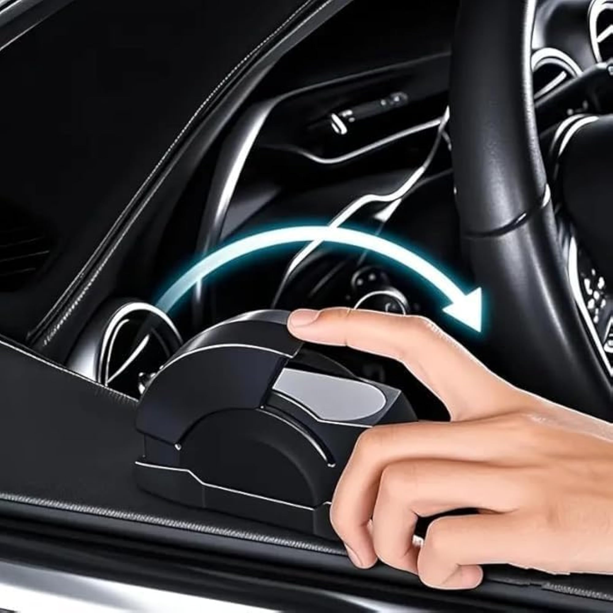 Windproof & Smoke Control Portable Ash Tray for Car
