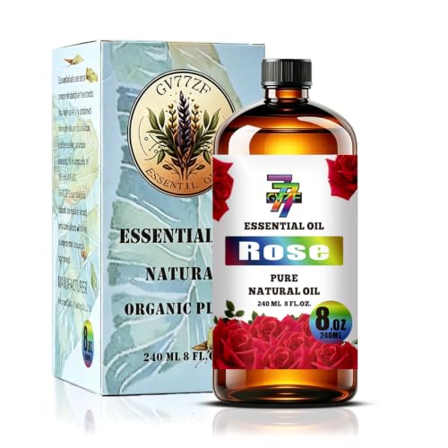 Image of Rose Essential Oil for Massage Diffuser Aromatherapy 8 fl oz