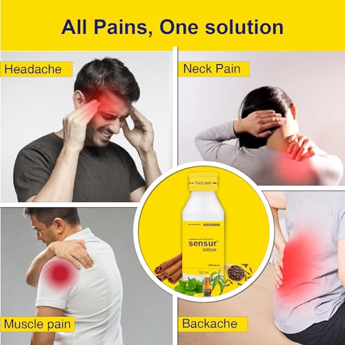 Image of Natural and Ayurvedic Pain Relief Lotion, 50ml (Pack of 4) | Fast Relief | All Pains, One solution