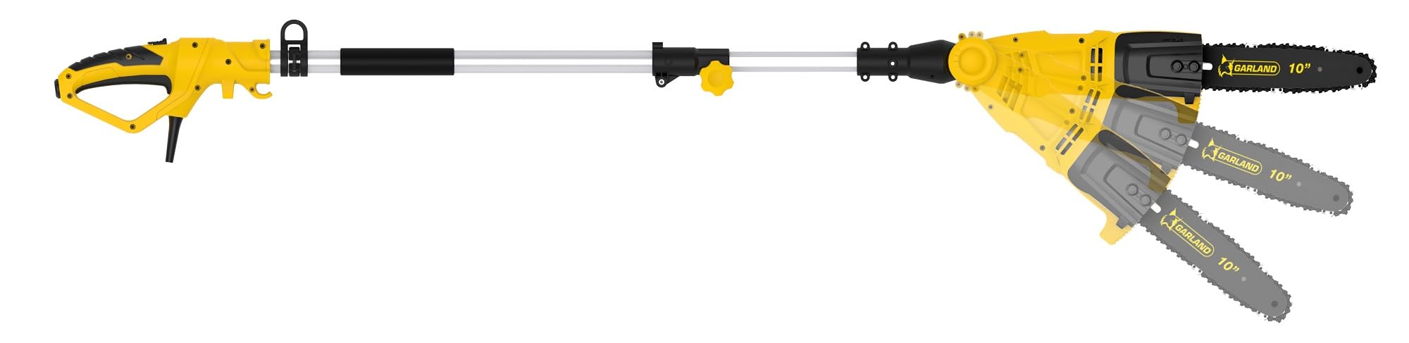 GARLAND BULK 298 OFE-V19 - Motosierra eléctrica de pértiga 750W, espada 10” / 25 cm, altura de trabajo hasta 4 m, cabezal regulable