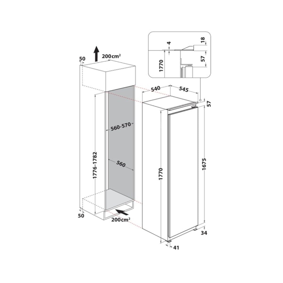 Hotpoint Ariston Frigorifero da incasso HASD18A011A1