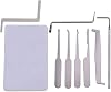Powerful Lock Picking Set Includes All Required Tools Suitable for Locksmith Beginners and Locksmith Lovers Silver