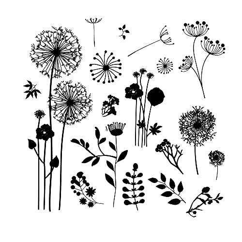 9 Sheets Four Seasons Theme Clear Stamps Reusable Silicone Transparent Stamps Rubber Clear Stamp Seal W/ Flower & Plants Pattern For Card Making Decoration Diy Scrapbooking Embossing Album Decor Craft #TOP1