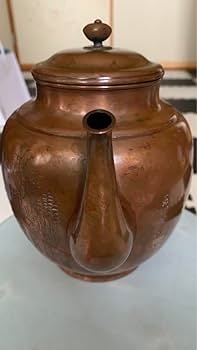 103 無形文化財玉川堂製 鎚起銅器 銅やかん 壺 Amazon.co.jp: 玉川堂製 銅やかん103 無形文化財 鎚起銅器