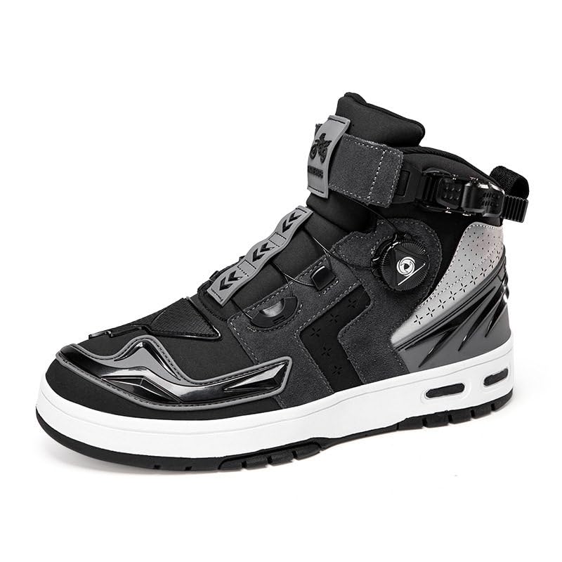 LISTaRSw Baskets Confortables Et Respirantes, Bottes De Course, Bottes De Moto Imperméables, Bottes De Moto Tout-Terrain, Support De Cheville/Semelle...