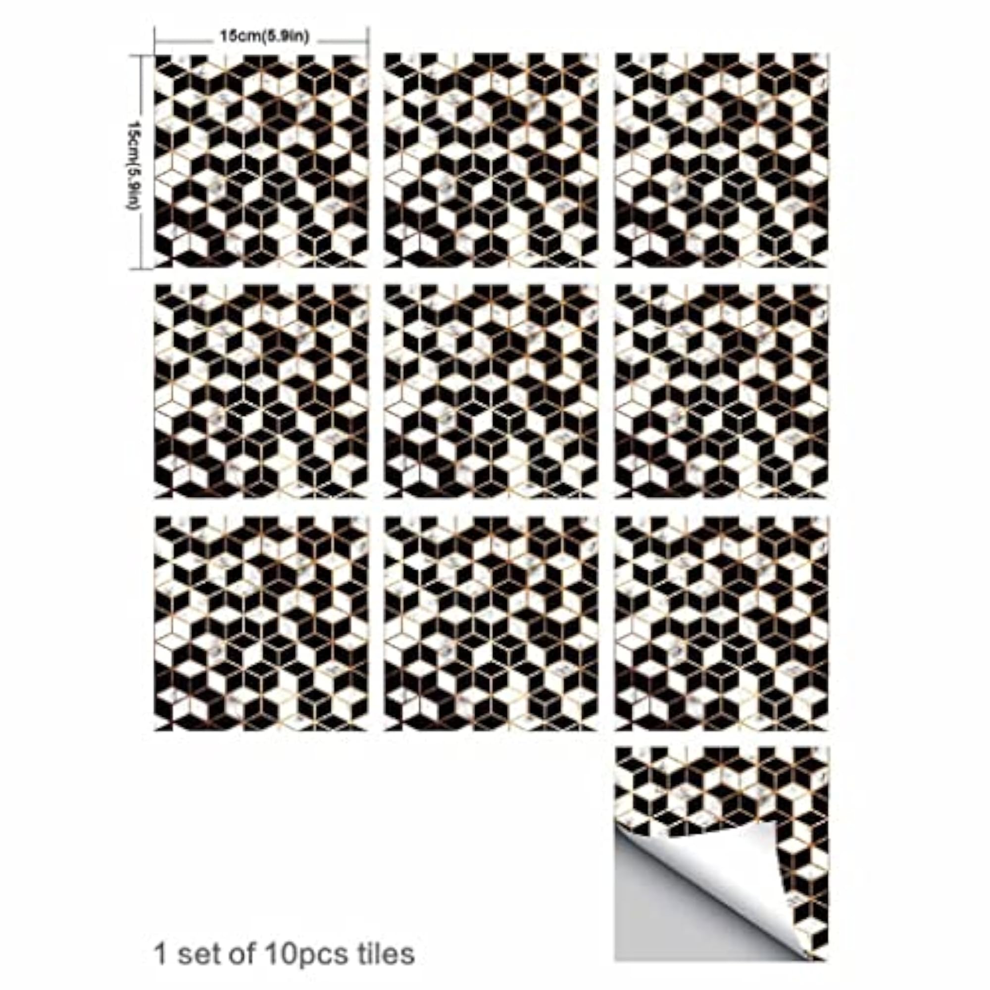 Adhesive Tile Mosaic Decal for Kitchen