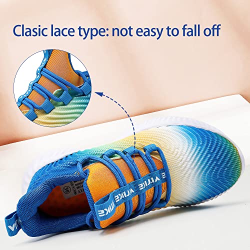 Image of VITUOFLY Boys Girls Sneakers Kids Mesh Lightweight Running Tennis Shoes