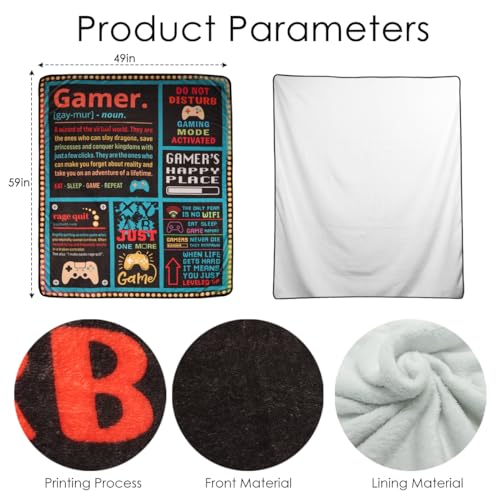 Gamer-Gifts-for-Teen-Kids-Gaming-Gifts-for-Gamer-Video-Game-Lover-Son-Teen-Boys-Birthday-Easter-Basket-for-Teen-Boys-Girls-Men-Father-Boyfriends-Husband-Sofa-Bedroom-Room-Decor-Gaming-Blanket-5060