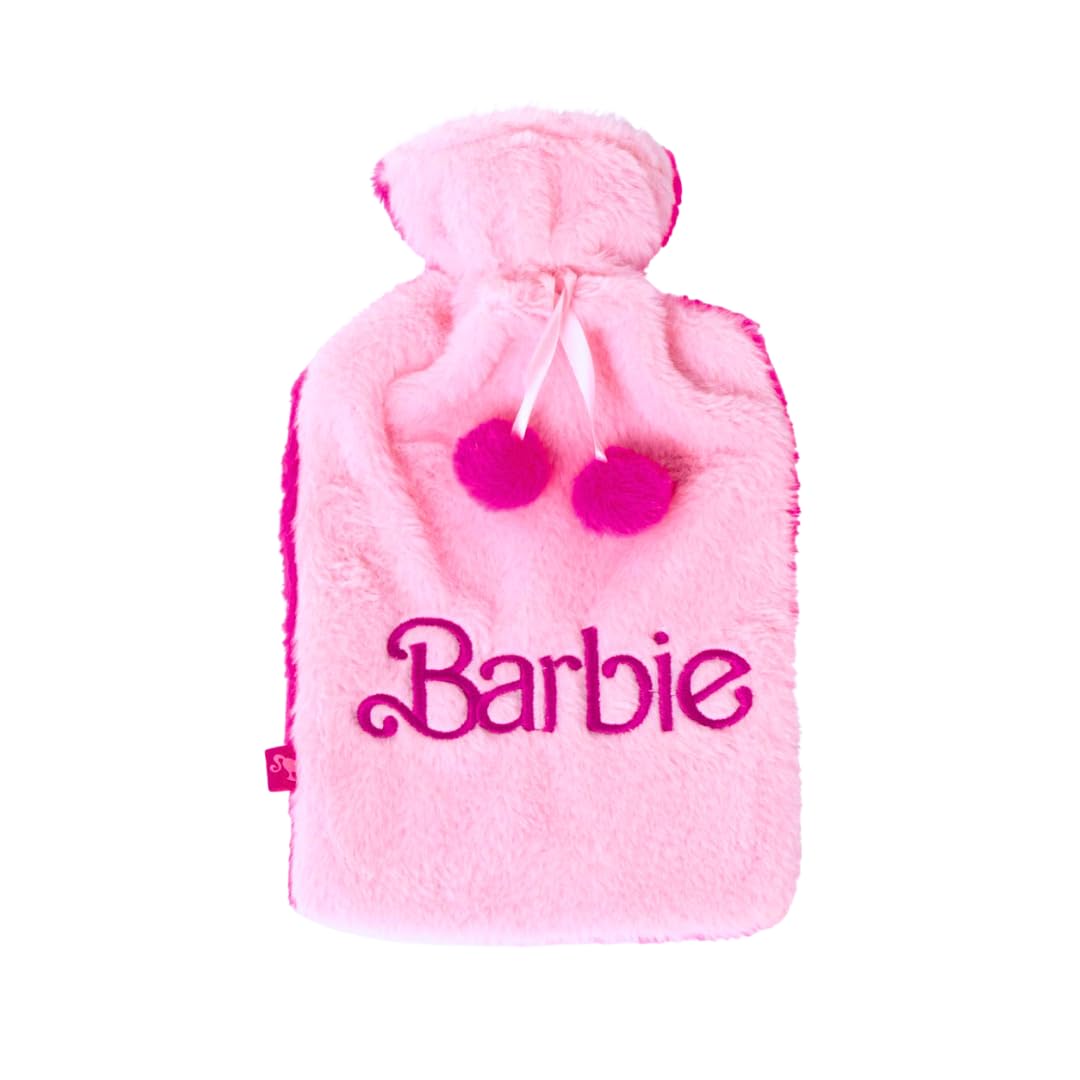 Barbie Wärmflasche, Inkl. Abnehmbarem Softcover, Bettwärmer für Kinder, Wärmbeutel für Mädchen, Wärme-Thermotherapie, 2L Fassungsvermögen