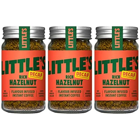 Little's Rich Hazelnut Flavoured Decaf Instant Coffee 50g (Pack of 3) Cover