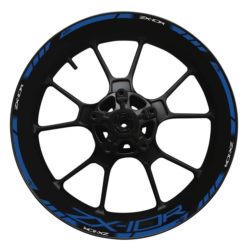 for for N&INJA for Zx-10r Motorcycle Wheel Hub Decal Set Decorative Protection for Zx10r for ZX 10R Rim Reflective Sticker(26)