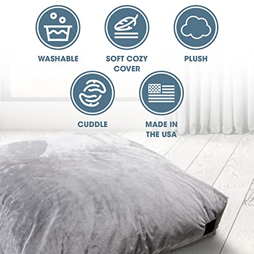 Foamma Crash Pad – (48’’ X 48’’) (4 Ft X 4 Ft) – Sensory Crash Pad with Foam Blocks for Autistic Kids, Soft Fabric & Washable Cover – Ideal for Kids and Adults to Jump, Play, or Relax - Thumbnail 4