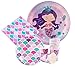 Mermaid Disposable Paper Party Supplies Set & Tableware Kit including: 16 pcs Large Plates, 16 pcs Small Plate, 16 pcs Cups, 16 pcs Napkins, Serves 16 Guests | Mermaid Themed Birthday Party Supplies | Complete Party Pack