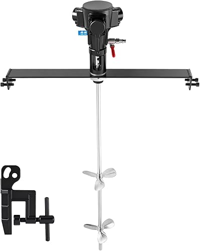 MXBAOHENG Mezclador neumático de pintura de 50 galones, mezclador de aire de barril de acero inoxidable, agitador de aire de pintura de 200 L,