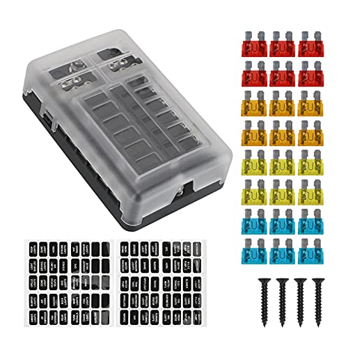 Boîtier fusibles 12 voies 12V 32V étanche pour système électrique auto marine