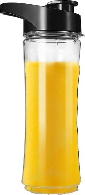 Smoothie Bottle , Tritan Spare Bottle Water Bottle, Replacement Cup Blending Bottle with Leak-Proof Lid, 0.6L